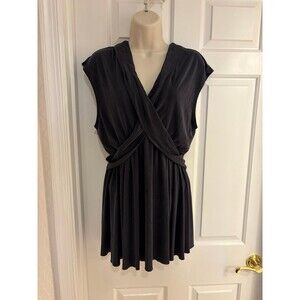 Free People Cupro Black Dress - XS